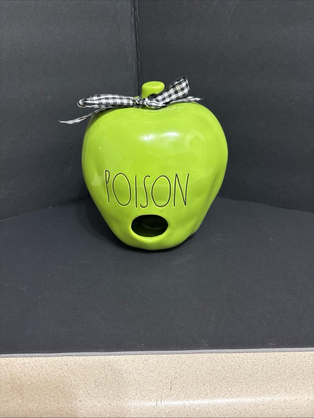 Rae Dunn Green Poison Apple Birdhouse - Halloween Online Exclusive